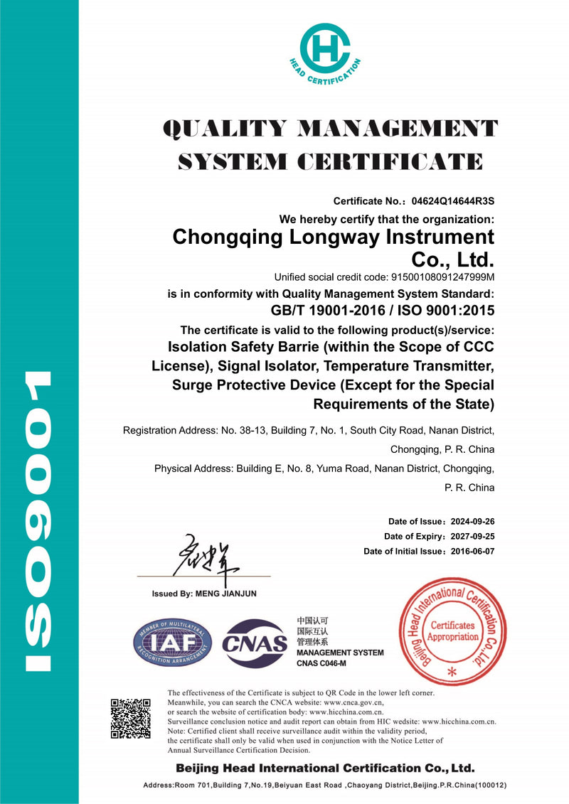 ISO Certificate